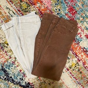 J BRAND ANJA BURNT UMBER PANTS 25
